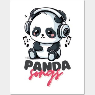 A Cute Panda & His Songs Posters and Art